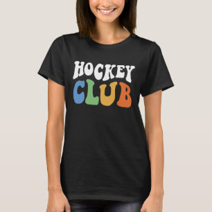 Funny Field Hockey Player Coach Lovers Retro Ice H T-Shirt