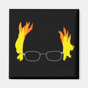 Funny Fiery Hair Bernie Sanders Magnet