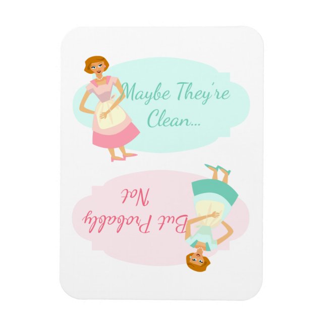Funny Fifties Housewife Dishwasher Magnet (Vertical)
