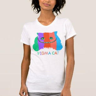 funny figma cat and colourful cat T-Shirt
