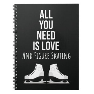 Funny Figure Skating Gifts Humour Ice Skater Winte Notebook