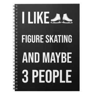 Funny Figure Skating Gifts Women Winter Sports Kid Notebook