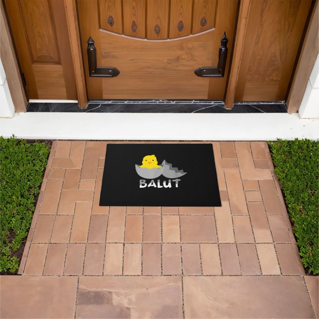 Funny Filipino Balut Doormat (Outdoor)
