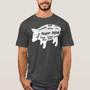 Funny Filipino Food   Pig Pork Baboy Parts T-Shirt
