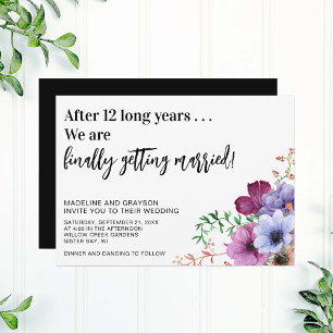 Funny Finally Getting Married Casual Wedding Invitation