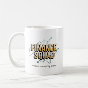 funny Finance Squad Personalised Coffee Mug