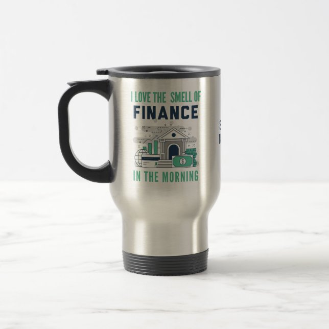 Funny Finance Travel Mug (Left)