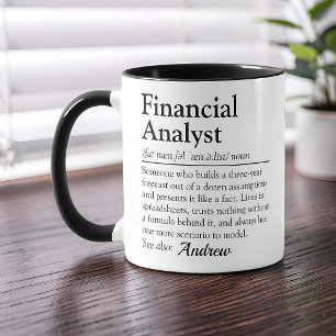 Funny Financial Analyst Dictionary Definition Mug