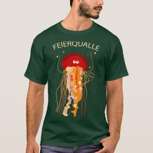 Funny fire jellyfish celebrates party T-Shirt
