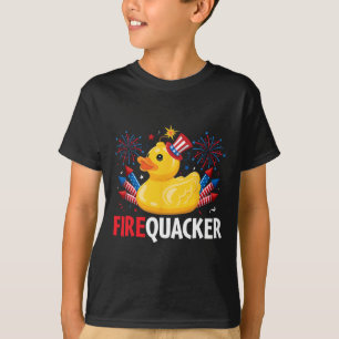 Funny Firecracker Duck 4th Of July T-Shirt