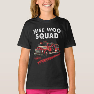 Funny Firefighter Art Fire Truck Fireman T-Shirt
