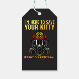 Funny Firefighter For Fireman Gift Tags