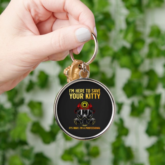 Funny Firefighter For Fireman Key Ring (Hand)
