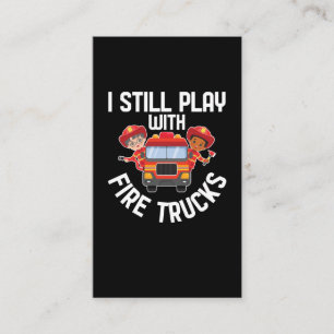 Funny Firefighter Men Witty Fireman Business Card