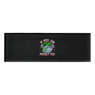 Funny FireFighter Police Office Defibrillator Name Tag