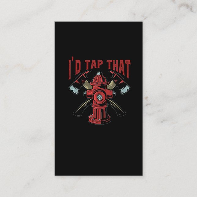 Funny Firefighter Sayings Firemen Business Card (Front)