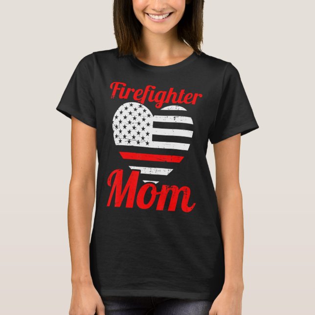 Funny Firemen Firefighter Mum Fireman Mama Mother' T-Shirt (Front)