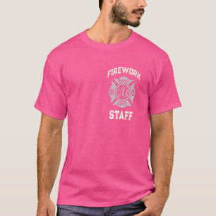Funny FIREWORK STAFF 4th of July Pyro Squad Safety T-Shirt