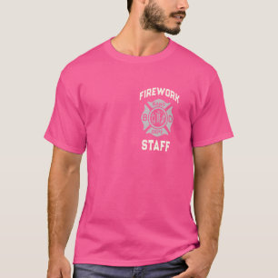 Funny FIREWORK STAFF Uniform Boom Squad Safety Dir T-Shirt