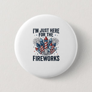 Funny Fireworks Lover Vintage Patriotic Shirt_1 6 Cm Round Badge