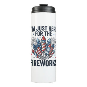 Funny Fireworks Lover Vintage Patriotic Shirt_1 Thermal Tumbler