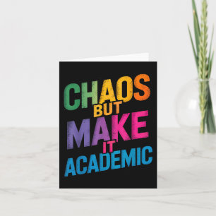 Funny First Day Of School Teachers Students Gen Z Card