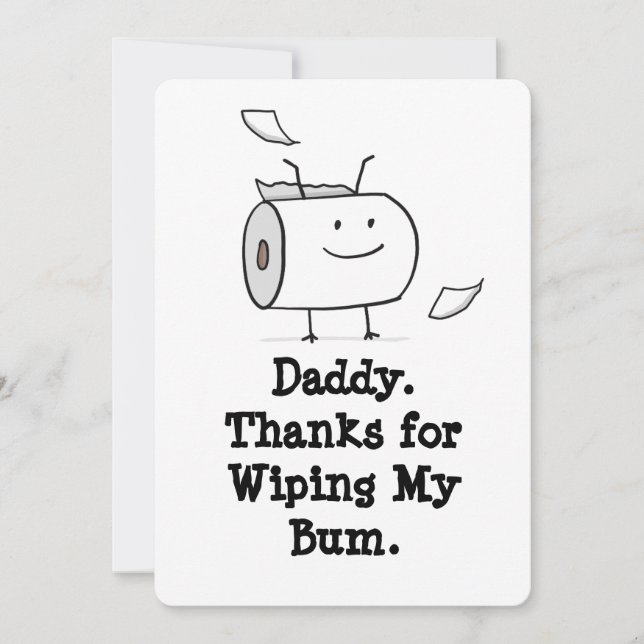 Funny First Father's Day Card from Baby (Front)