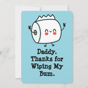 Funny First Father's Day Card from Baby