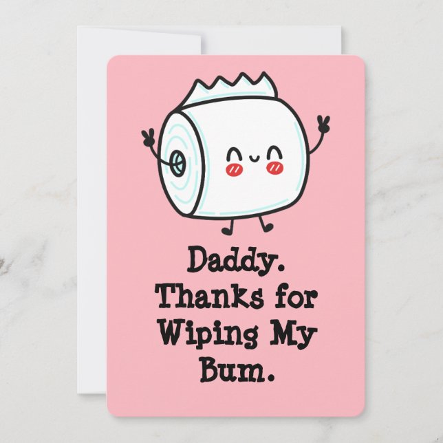 Funny First Father's Day Card from Baby (Front)