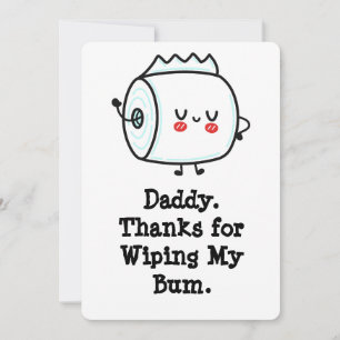 Funny First Father's Day Card from Baby