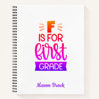 Funny First grade student school personalised gift