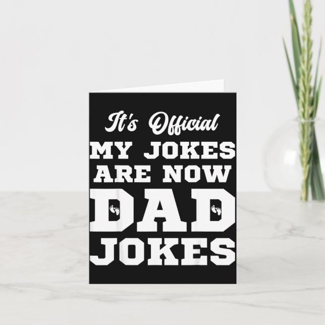 Funny First Time Dad For Men New Father Papa Dad J Card (Front)