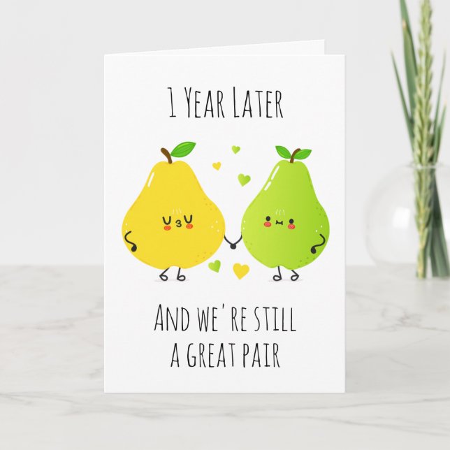funny first wedding anniversary cards (Front)