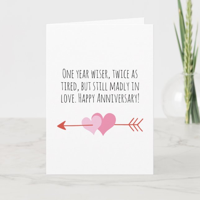 funny first wedding anniversary cards (Front)