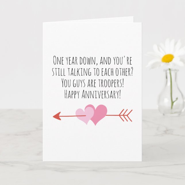 funny first wedding anniversary cards (Small Plant)