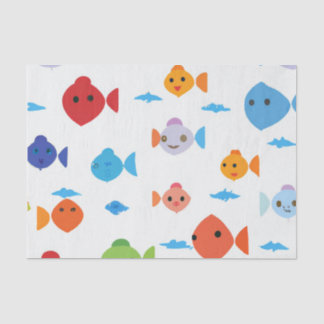 funny fish cartoon tissue paper