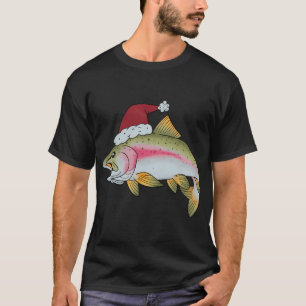 Funny Fish Christmas Fishing Xmas Fisherman T-Shirt
