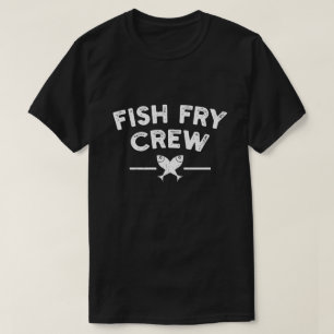 Funny Fish Fry Crew Friday Seafood BBQ T-Shirt