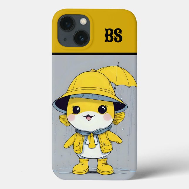 Funny Fish in Rain Boots – Beach Humour Case-Mate iPhone Case (Back)