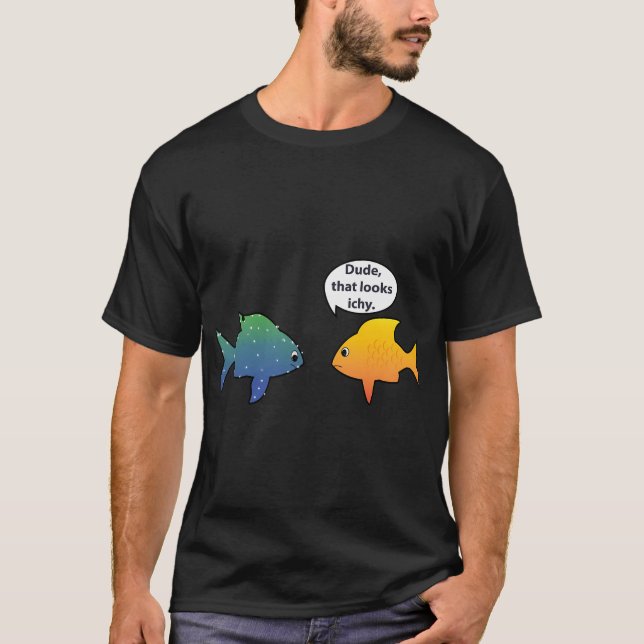 Funny Fish Keeping Aquarium Hobby T-Shirt (Front)