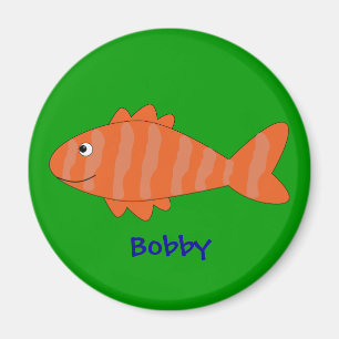 Funny fish magnet