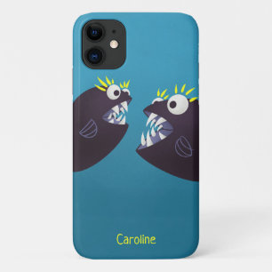 Funny Fish Monsters Kids Name Case-Mate iPhone Case