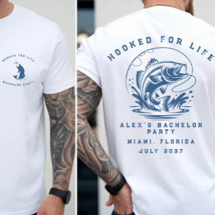 Funny Fisherman Custom Fishing Bachelor Party T-Shirt