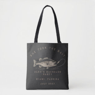 Funny Fisherman Custom Fishing Bachelor Party Tote Bag