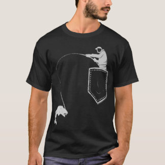 Funny Fisherman Fishing Pocket For Father T-Shirt