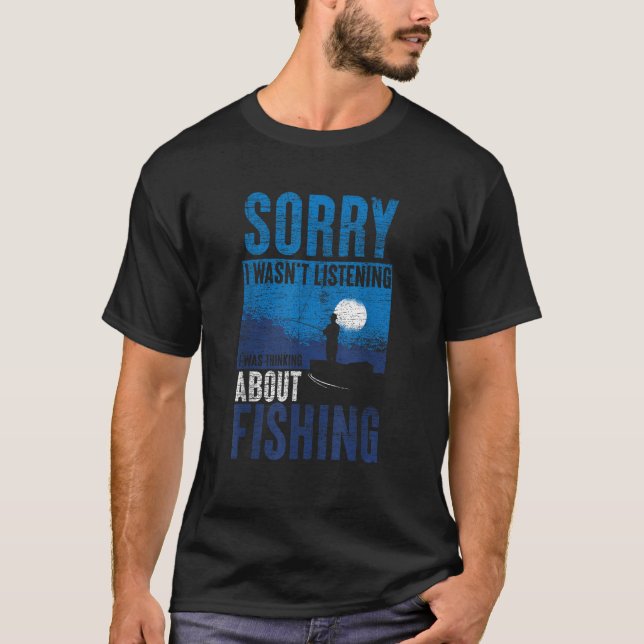 Funny Fisherman Fishing T-Shirt (Front)