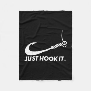 Funny fisherman just hook it  fleece blanket