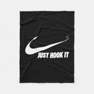 Funny fisherman just hook it performance fleece blanket
