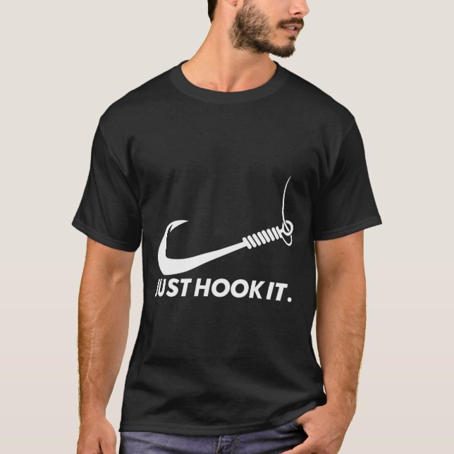Funny fisherman just hook it performance  T-Shirt (Front)