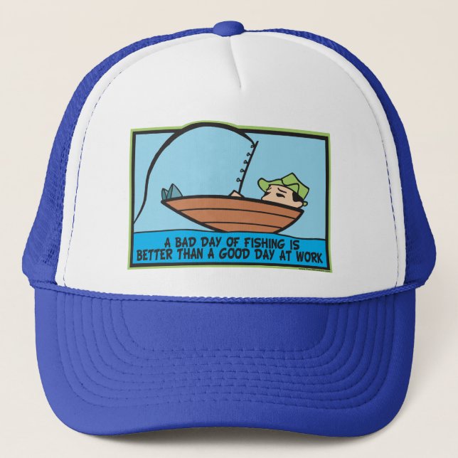Funny Fisherman's Trucker Hat (Front)